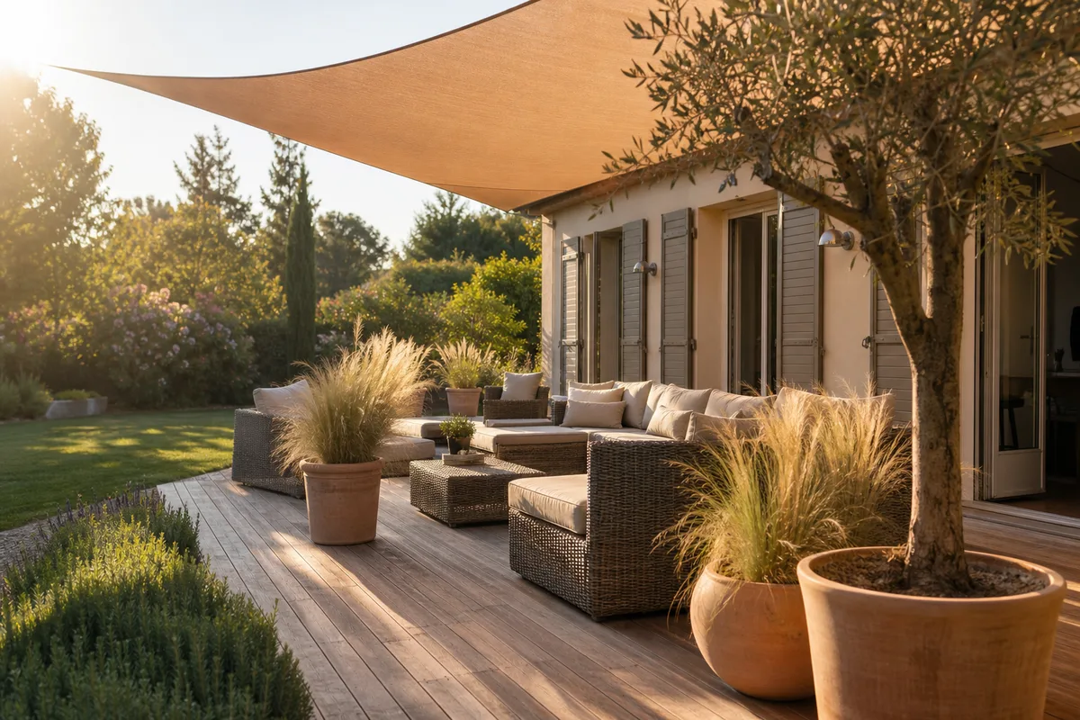 Aménager sa terrasse pour l'été : sol, ombre, eau, lumière